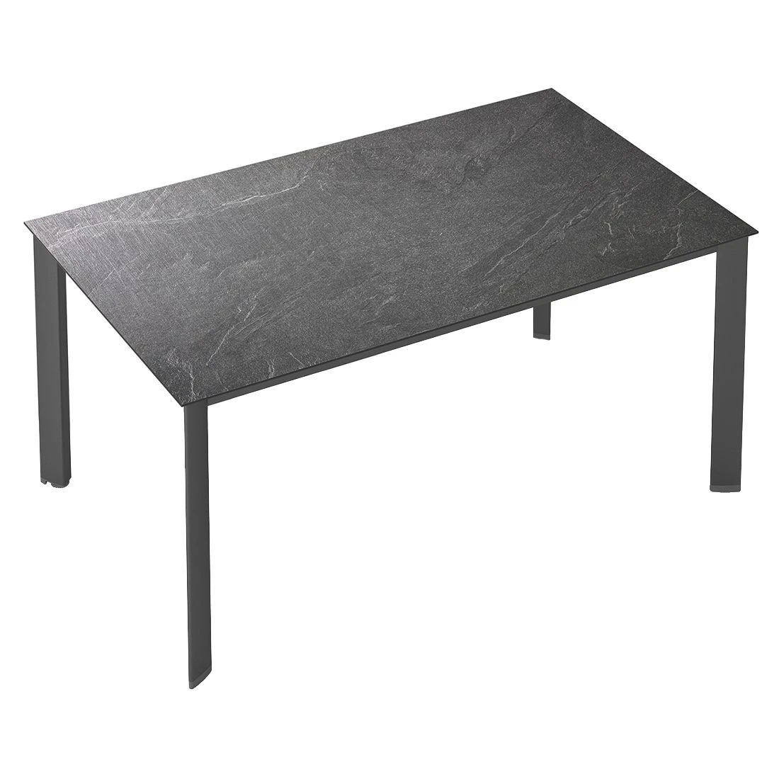 Kettler Edge Gartentisch 140x70cm Aluminium/HPL Anthrazit/Jura Anthrazit 4 Kettler Edge Gartentisch 140x70cm Aluminium/HPL Anthrazit/Jura Anthrazit – Bild 2