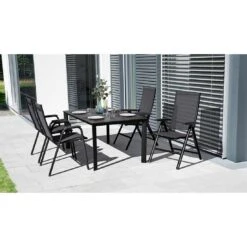 Kettler Edge Gartentisch-Gestell 140x70cm Aluminium Anthrazit -Garten Leben kettler edge tischgestell 140x70cm aluminium anthrazit 1288136 3