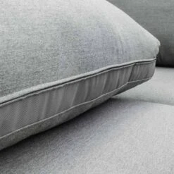 Kettler Ego Ecklounge 2-teilig Aluminium/Sunbrella Silber/Grau Meliert -Garten Leben kettler ego loungeecke 2tlg aluminium sunbrella silber flanelle 1005062 4