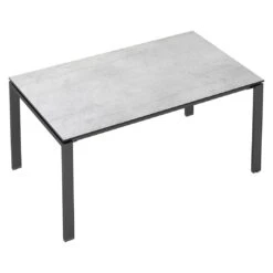 Kettler Float Gartentisch 220x95cm Aluminium/HPL Anthrazit/Grau -Garten Leben kettler float gartentisch 220x95cm aluminium hpl 1496960 2