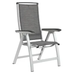 Kettler Forma II Klappsessel Aluminium/Textilene Silber/Graphit -Garten Leben kettler hks forma ii multipositionssessel aluminium textilen silber graphit 1
