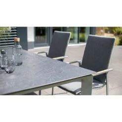 Kettler Gartentisch-Platte HPL 140x70cm Jura Anthrazit -Garten Leben kettler jura hpl tischplatte 138x68 cm 1356259 3