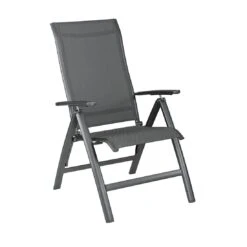 Kettler Legato Curve Klappsessel Aluminium/Textilene Anthrazit -Garten Leben kettler legato curve multipositionssessel aluminium textilen 1
