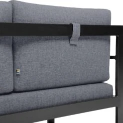 Kettler Ocean Casual Dining Loungeecke Aluminium/Polyester Anthrazit/Grau -Garten Leben kettler ocean casual dining loungeecke inkl kissen anthrazit grau 1271581 5