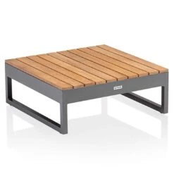 Kettler Ocean Skid Platform Gartensofa Mit Loungetisch Alu/Olefin Anthrazit/Hellgrau -Garten Leben kettler ocean skid 2 sitzer lounge mit tisch 70x70cm 1395870 3
