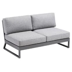 Kettler Ocean Skid Platform Gartensofa Mit Ablagetisch 61x27x24cm Aluminium/Olefin Grau -Garten Leben kettler ocean skid 2 sitzer mit ablagetisch 61x27x24cm 1393395 2