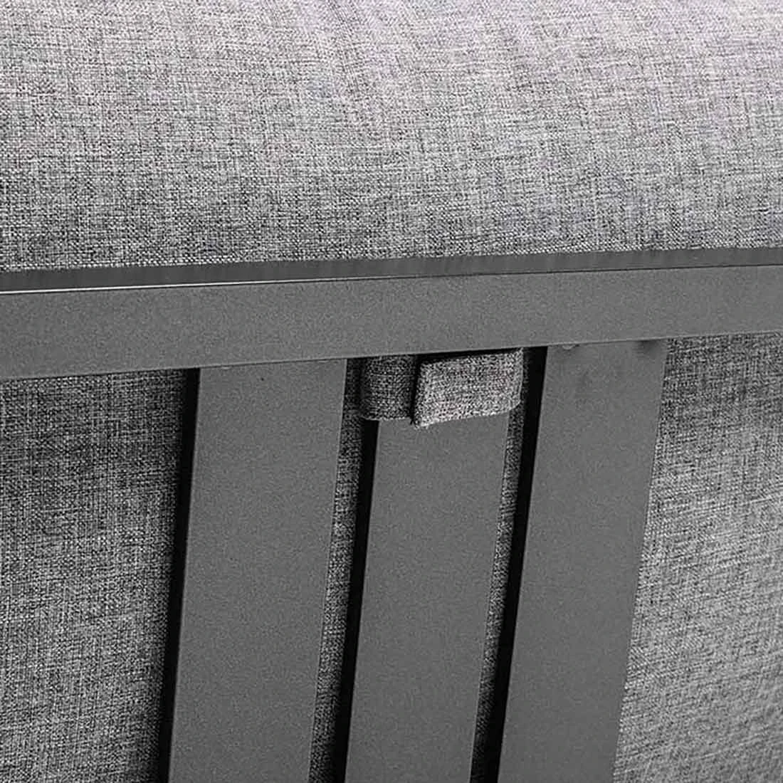 Kettler Ocean Skid Dininglounge 8-tlg. Aluminium/Olefin Anthrazit/Hellgrau Meliert 16 Kettler Ocean Skid Dininglounge 8-tlg. Aluminium/Olefin Anthrazit/Hellgrau Meliert – Bild 14