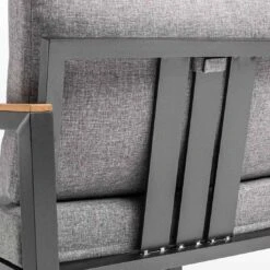 Kettler Ocean Skid Dininglounge 9-tlg. Aluminium/Olefin Anthrazit/Hellgrau -Garten Leben kettler ocean skid dininglounge 8 tlg anthrazit hellgrau 1309905 9