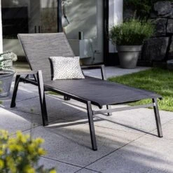 Kettler Ocean Skid Gartenliege Aluminium/Outdoorgewebe Anthrazit/Bronze -Garten Leben kettler ocean skid gartenliege aluminium outdoorgewebe 1438880 2