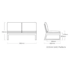 Kettler Ocean Skid Platform Ecklounge 7-tlg. Mit Loungetisch 70x70cm Alu/Olefin Anthrazit/Grau -Garten Leben kettler ocean skid loungecke 7 tlg mit tisch 70x70cm 1395859 13