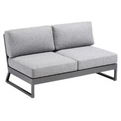 Kettler Ocean Skid Platform Ecklounge 7-tlg. Mit Loungetisch 70x70cm Alu/Olefin Anthrazit/Grau -Garten Leben kettler ocean skid loungecke 7 tlg mit tisch 70x70cm 1395859 2