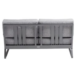 Kettler Ocean Skid Platform Gartensofa Mit Ablage Aluminium/Olefin Anthrazit -Garten Leben kettler ocean skid loungeecke 3 tlg mit tisch 61x24x27 vm 1393439 5