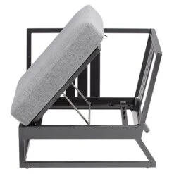 Kettler Ocean Skid Platform Gartensofa Mit Ablage Aluminium/Olefin Anthrazit -Garten Leben kettler ocean skid loungeecke 3 tlg mit tisch 61x24x27 vm 1393439 8