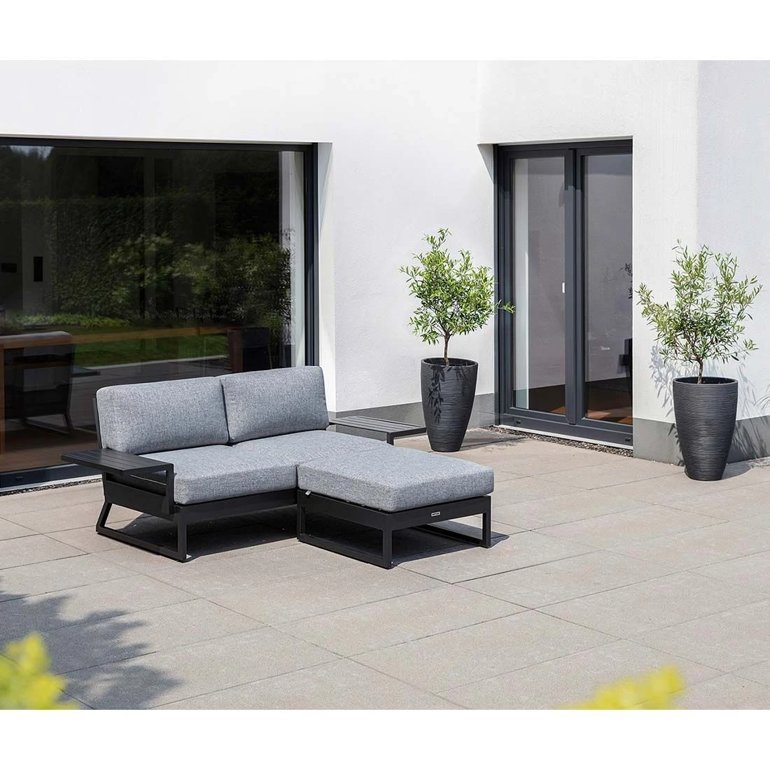 Kettler Ocean Skid Platform Gartensofa Aluminium/Olefin Anthrazit/Grau Meliert 15 Kettler Ocean Skid Platform Gartensofa Aluminium/Olefin Anthrazit/Grau Meliert – Bild 13