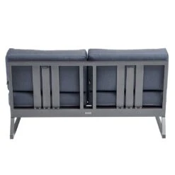 Kettler Ocean Skid Platform 2-Sitzersofa Aluminium/Agora Anthrazit Matt/Brisa -Garten Leben kettler ocean skid platform 2 sitzersofa aluminium acryl 1438330 6