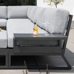 Kettler Ocean Skid Platform Ablagetisch Aluminium Anthrazit Matt -Garten Leben kettler ocean skid platform ablagetisch aluminium 1438418 2