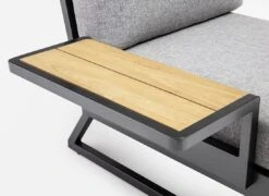 Kettler Ocean Skid Platform Ablagetisch Aluminium/Teak Anthrazit/Teak -Garten Leben kettler ocean skid platform ablagetisch aluminium teak 1438297 3