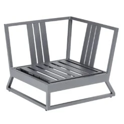 Kettler Ocean Skid Platform Eck-/Endmodul Aluminium/Agora Anthrazit Matt/Brisa -Garten Leben kettler ocean skid platform eckmodul aluminium acryl 1438319 6