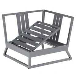 Kettler Ocean Skid Platform Eck-/Endmodul Aluminium/Agora Anthrazit Matt/Brisa -Garten Leben kettler ocean skid platform eckmodul aluminium acryl 1438319 7