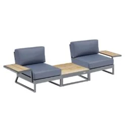 Kettler Ocean Skid Platform Loungeset Aluminium/Agora Anthrazit Matt/Brisa -Garten Leben kettler ocean skid platform loungeset aluminium agora 1491779 2