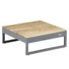 Kettler Ocean Skid Platform Loungetisch Aluminium/Teak Anthrazit Matt/Teak -Garten Leben kettler ocean skid platform loungetisch aluminium teak 1438407 1