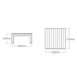 Kettler Ocean Skid Platform Loungetisch Aluminium/Teak Anthrazit Matt/Teak -Garten Leben kettler ocean skid platform loungetisch aluminium teak 1438407 7