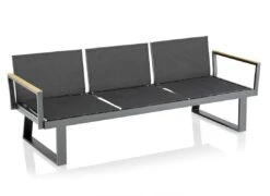 Kettler Rasmus Modular Armlehne Rechts Aluminium/Teak Anthrazit/Teak -Garten Leben kettler rasmus modular armlehne rechts aluminium teak 1438495 4