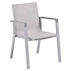 Kettler Rasmus Stapelsessel Aluminium/Outdoorgewebe Silber/Hellgrau -Garten Leben kettler rasmus stapelsessel aluminium outdoorgewebe silber hellgrau 1287399 1