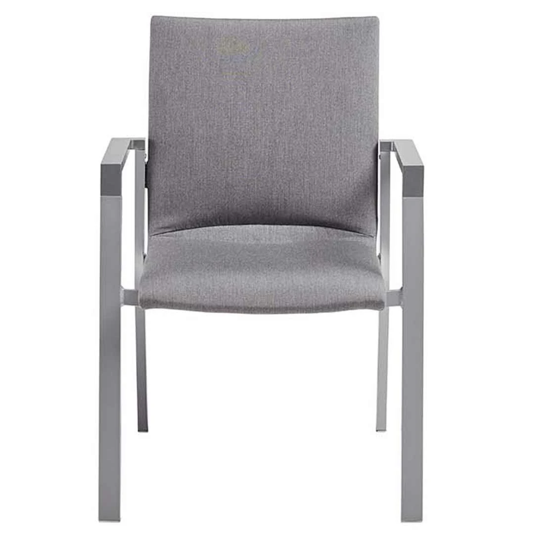 Kettler Rasmus Stapelsessel Aluminium/Sunbrella Silber/Flanelle 6 Kettler Rasmus Stapelsessel Aluminium/Sunbrella Silber/Flanelle – Bild 4