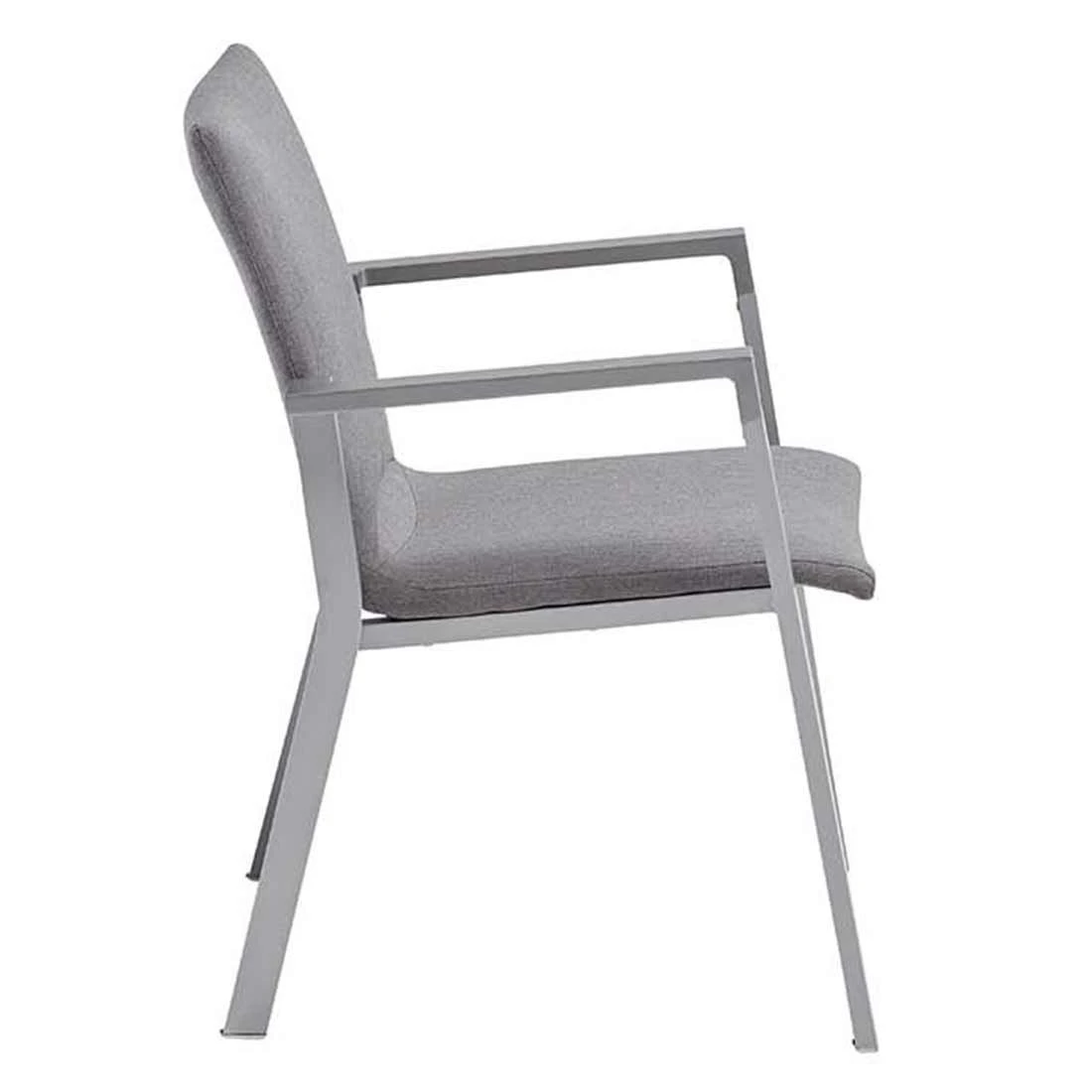 Kettler Rasmus Stapelsessel Aluminium/Sunbrella Silber/Flanelle 7 Kettler Rasmus Stapelsessel Aluminium/Sunbrella Silber/Flanelle – Bild 5