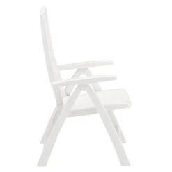 Kettler Roma Klappsessel Kunststoff Weiß -Garten Leben kettler roma gartenstuhl klappbar kunststoff weiss 01438 000 4