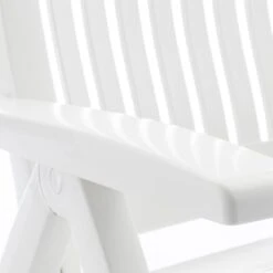 Kettler Roma Klappsessel Kunststoff Weiß -Garten Leben kettler roma gartenstuhl klappbar kunststoff weiss 01438 000 6