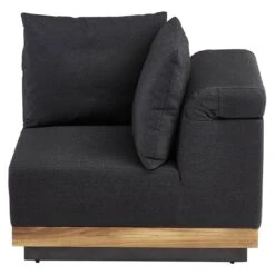 Kettler Royal Platform Eck-/Endmodul Aluminium/Teak/Sunbrella Anthrazit/Sooty -Garten Leben kettler royal platform eckmodul aluminium teak sunbrella 1438242 2