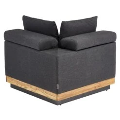 Kettler Royal Platform Eck-/Endmodul Aluminium/Teak/Sunbrella Anthrazit/Sooty -Garten Leben kettler royal platform eckmodul aluminium teak sunbrella 1438242 4