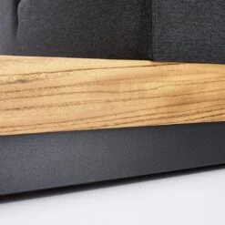 Kettler Royal Platform Loungebank Aluminium/Teak/Sunbrella Anthrazit/Sooty -Garten Leben kettler royal platform loungebank aluminium teak sunbrella 1438275 8