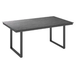 Kettler Skate Gartentisch 160x95cm Aluminium/HPL Anthrazit/Jura Anthrazit