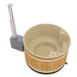 KIRAMI Comfort Family M Badefass-Set Hot Tub Ø170cm Natur/Soft Beige -Garten Leben kirami comfort family m badefass set durchm170cm 1382934 2
