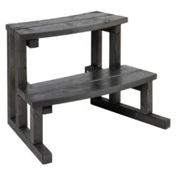 KIRAMI Original Breezy M Badefass-Set Hot Tub Ø170cm Coal Black/Light Grey -Garten Leben kirami original breezy m badefass set durchm170cm 1381548 3