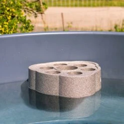 KIRAMI Original Breezy M Badefass-Set Hot Tub Ø170cm Coal Black/Light Grey -Garten Leben kirami original breezy m badefass set durchm170cm 1381548 7