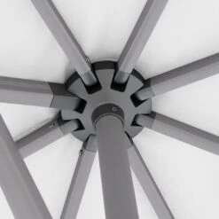 Knirps Ampelschirm Premium 275x275cm Weiß 16 Knirps Ampelschirm Premium 275x275cm Weiß -Garten Leben knirps pendelschirm 275x275cm axial schwenkbar weiss 1190632 4