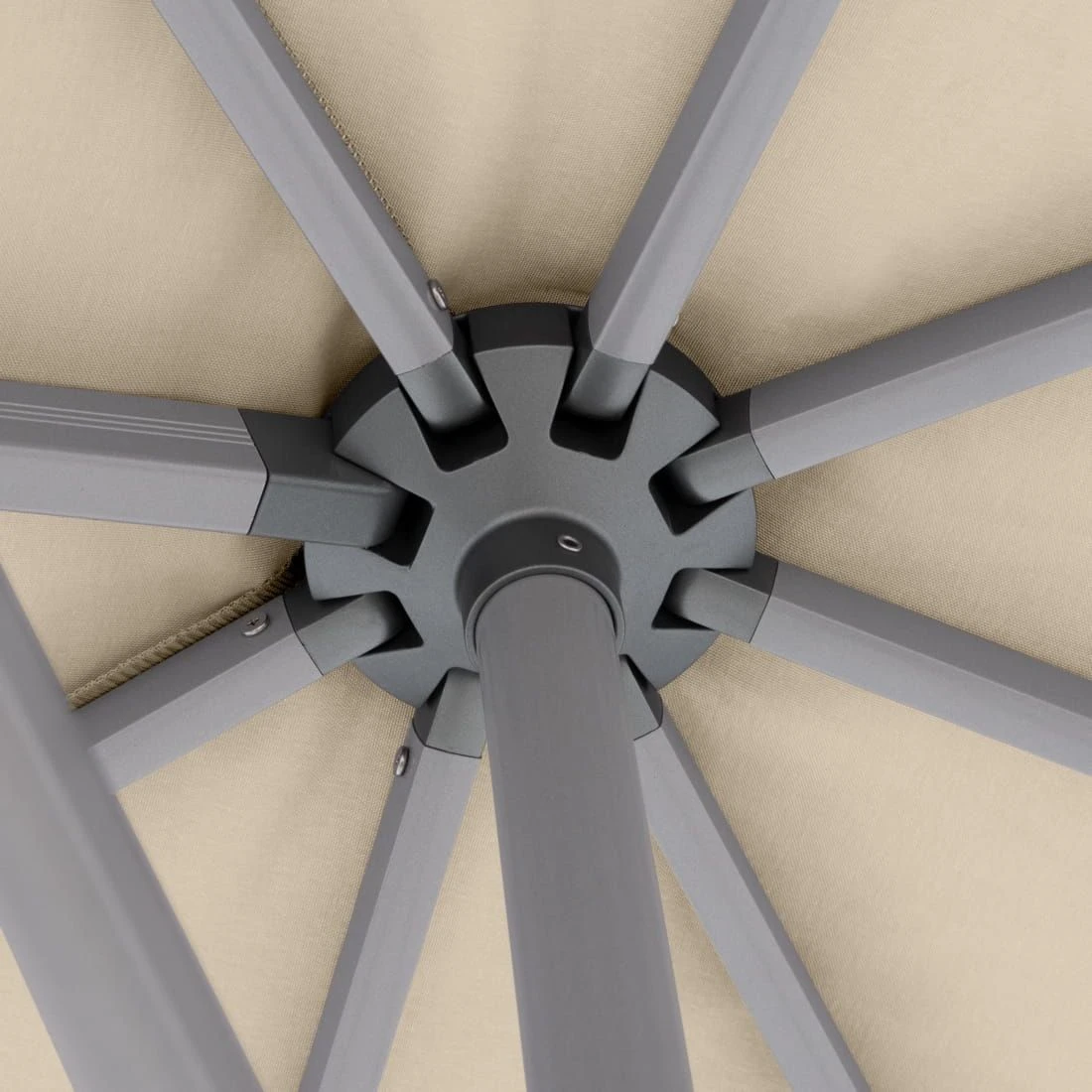 Knirps Pendelschirm 320x320cm Axial Schwenkbar Natur 7 Knirps Pendelschirm 320x320cm Axial Schwenkbar Natur – Bild 5