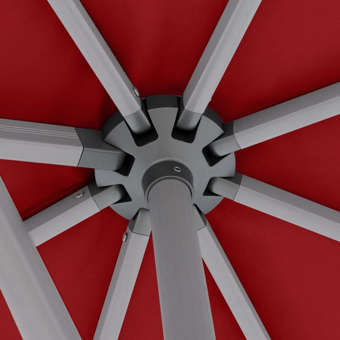 Knirps Pendelschirm 320x320cm Axial Schwenkbar Bordeaux 7 Knirps Pendelschirm 320x320cm Axial Schwenkbar Bordeaux – Bild 5