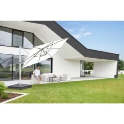 Knirps Pendelschirm 320x320cm Axial Schwenkbar Weiß -Garten Leben knirps pendelschirm 320x320cm axial schwenkbar dp07 weiss 1190676 6