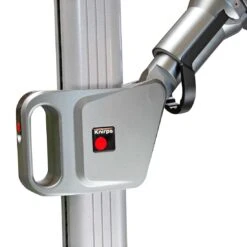 Knirps Pendelschirm Premium Ø340cm Rund Hellgrau -Garten Leben knirps pendelschirm premium o340cm hellgrau 2