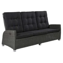 LC Garden Barcelona Gartensofa Komfort Geflecht Grau Mix/Schwarz -Garten Leben l c wholesaler barcelona 3 sitzersofa dining geflecht grey mix anthrazit 1094085 2