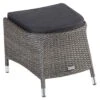 LC Garden Barcelona Fußauflage Aluminium/Geflecht Grau Mix/Schwarz -Garten Leben l c wholesaler barcelona hocker geflecht grey mix 997010 1