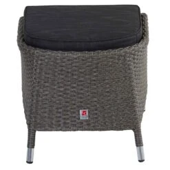 LC Garden Barcelona Fußauflage Aluminium/Geflecht Grau Mix/Schwarz -Garten Leben l c wholesaler barcelona hocker geflecht grey mix 997010 2