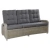 LC Garden Bilbao Gartensofa Geflecht Inkl. Kissen Grau -Garten Leben l c wholesaler bilbao 3 sitzersofa alu geflecht inkl kissen stone grey 1093249 1