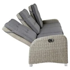 LC Garden Bilbao Gartensofa Geflecht Inkl. Kissen Grau 11 LC Garden Bilbao Gartensofa Geflecht Inkl. Kissen Grau -Garten Leben l c wholesaler bilbao 3 sitzersofa alu geflecht inkl kissen stone grey 1093249 3