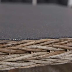 LC Garden Monaco Dininglounge 4-teilig Geflecht Inklusive Tisch Natur Mix/Grau -Garten Leben l c wholesaler monaco loungegruppe 4 teilig geflecht inkl tisch natur mix 1093183 6